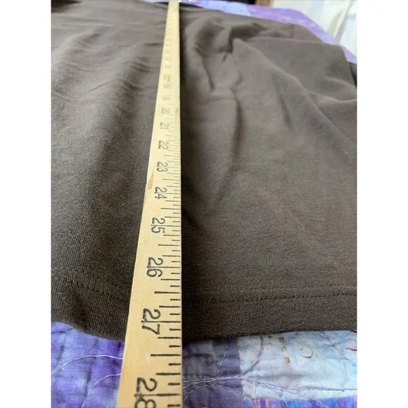 ARROW Mens Medium Classic Fit Dark Brown Long Sleeve Crew Neck Pullover Shirt - Picture 6 of 6